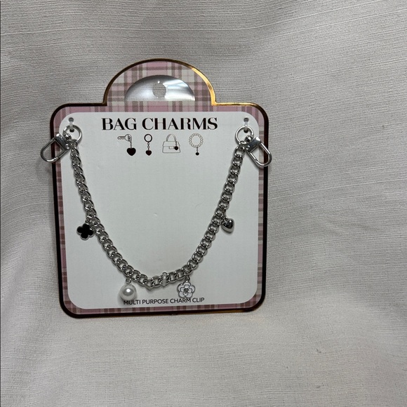 Handbags - Silver Bag Charm With Accessories